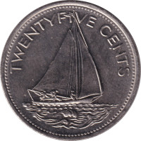 25 cents - Bahama Islands