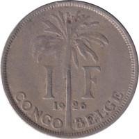 1 franc - Belgisch Congo