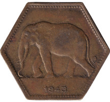 2 francs - Congo Belge