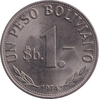 1 peso - Bolivia