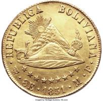 8 escudos - Bolivia