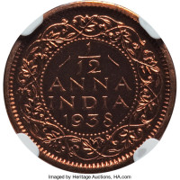 1/12 anna - British India