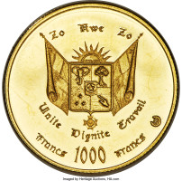 1000 francs - Centrafrique