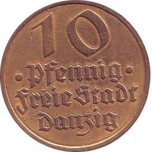 10 pfennig - Danzig
