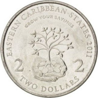 2 dollars - East Caribbean States