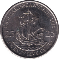 25 cents - Etats de la Caraïbe Orientale