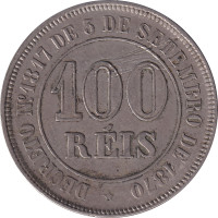 100 reis - Empire of Brazil