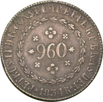 960 reis - Empire of Brazil