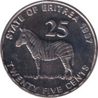 25 cents - Érythrée