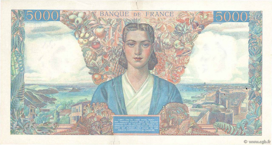 5000 francs - France