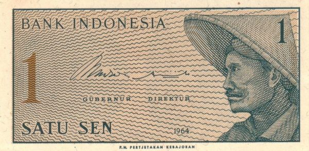 1 sen - Indonesia