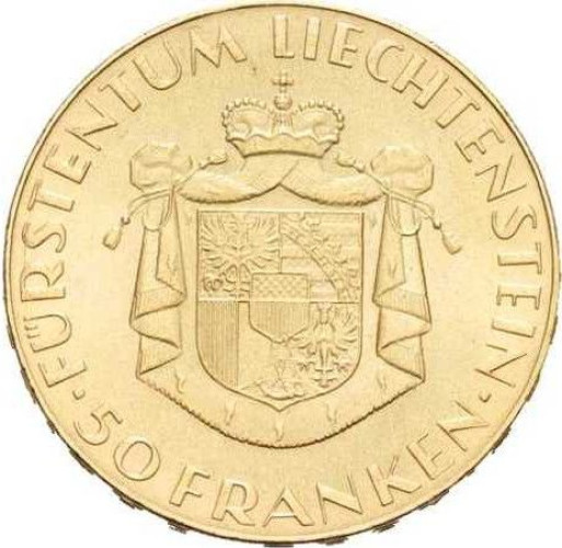 50 francs - Liechstenstein