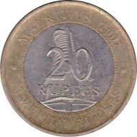 20 rupees - République