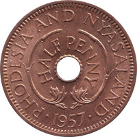 1/2 penny - Rhodesia and Nyasaland