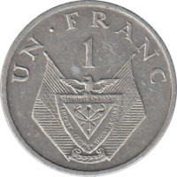 1 franc - Rwanda