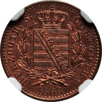 1 pfennig - Saxe-Coburg-Gotha