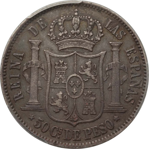 50 centavos - Spanish Colony