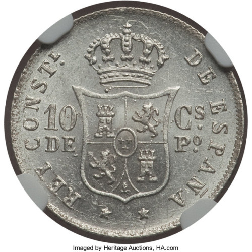 10 centavos - Spanish Colony