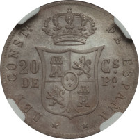 20 centavos - Spanish Colony