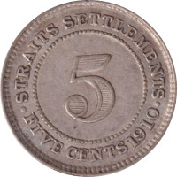 5 cents - Straits Settlements