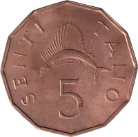 5 senti - Tanzanie
