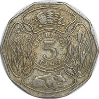 5 shilingi - Tanzania