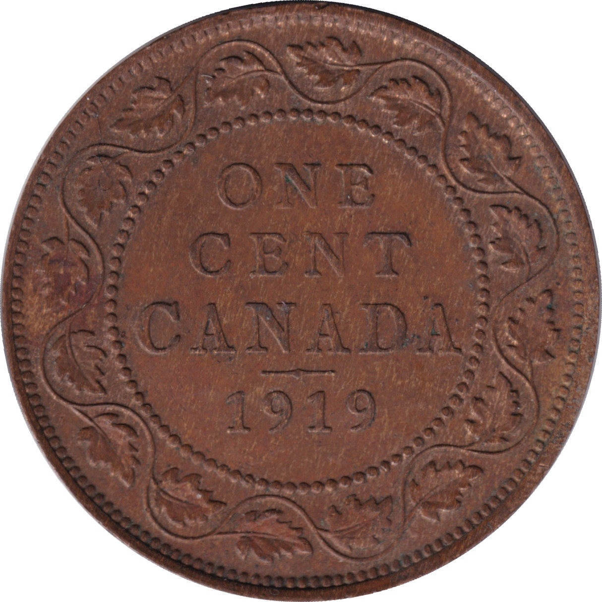 1 cent - Georges V - Grand type