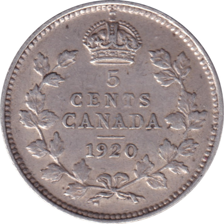 5 cents - Georges V - Petit module