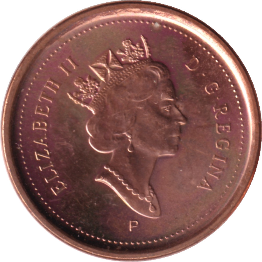 1 cent - Elizabeth II - Tête mature