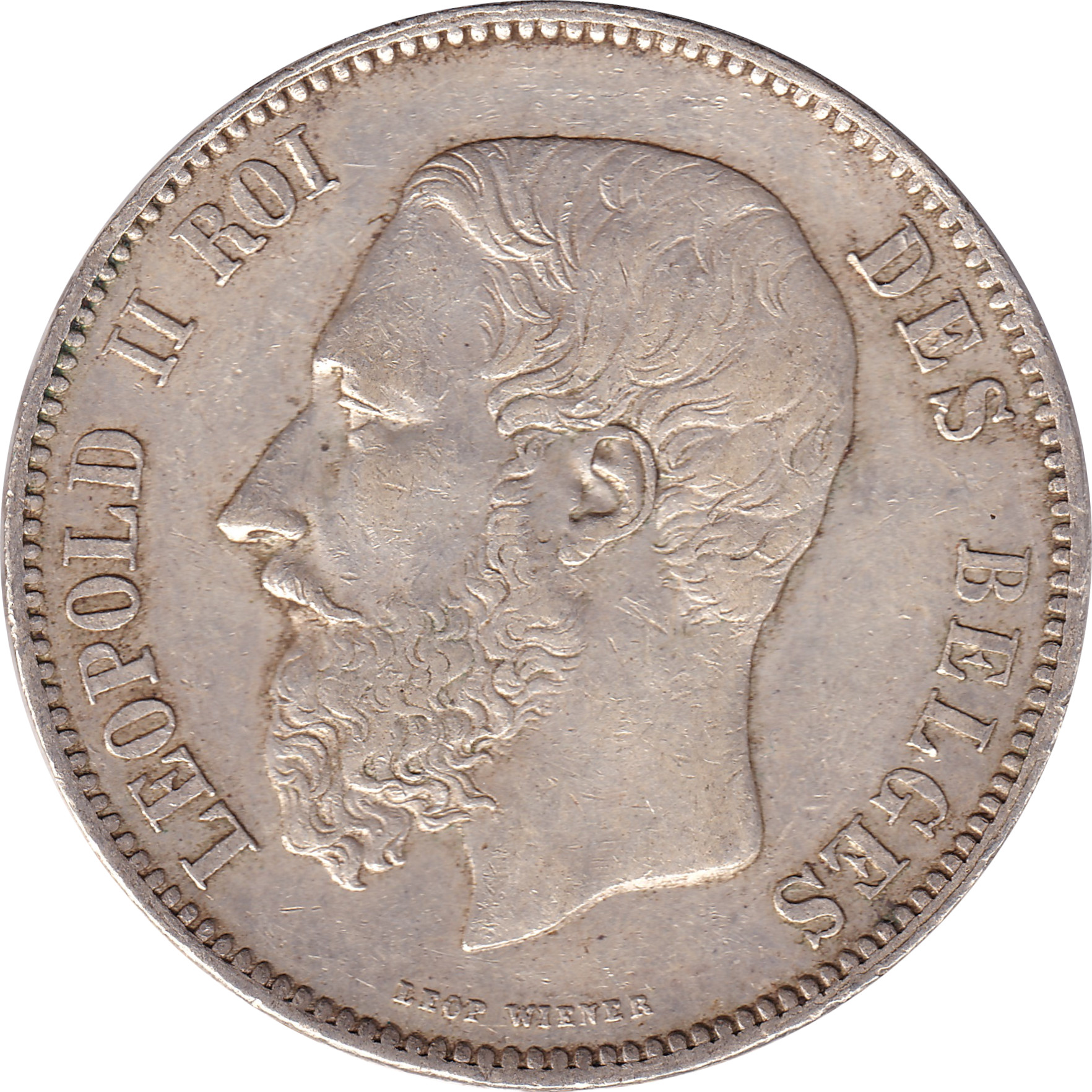 5 francs - Leopold II