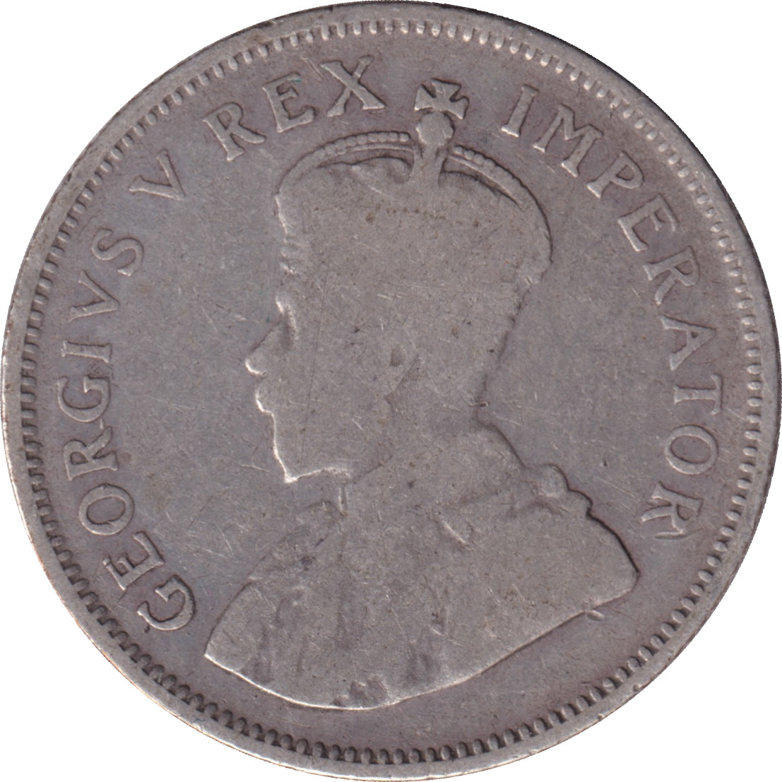 1 shilling - George V - Femme debout - Non cerclée