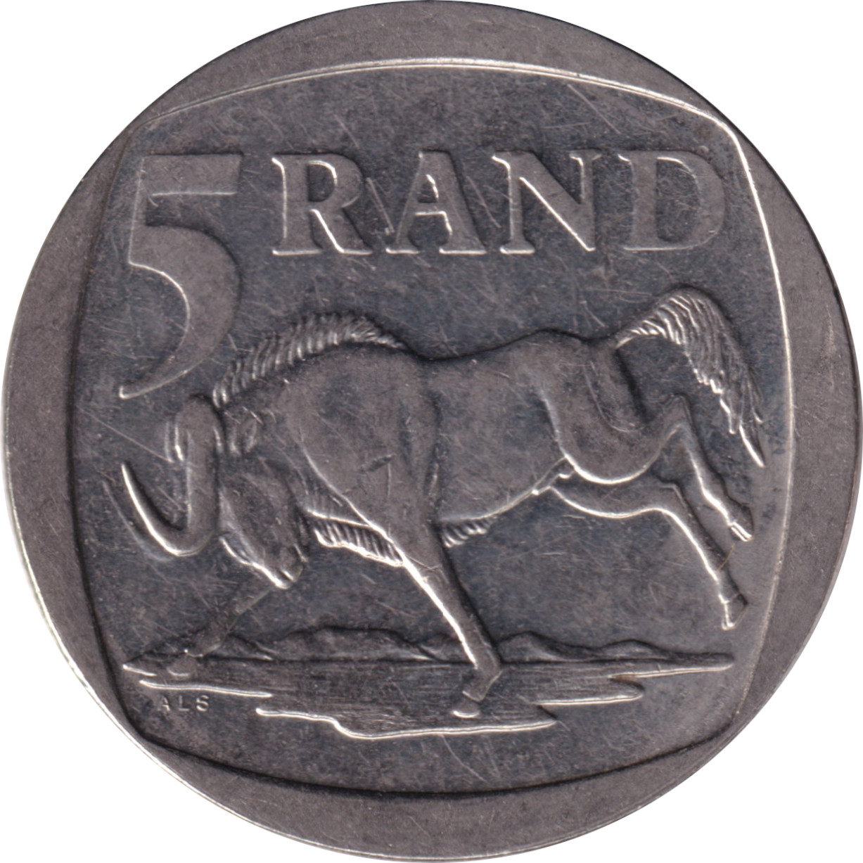 5 rand - Armoiries modifiées - Unie