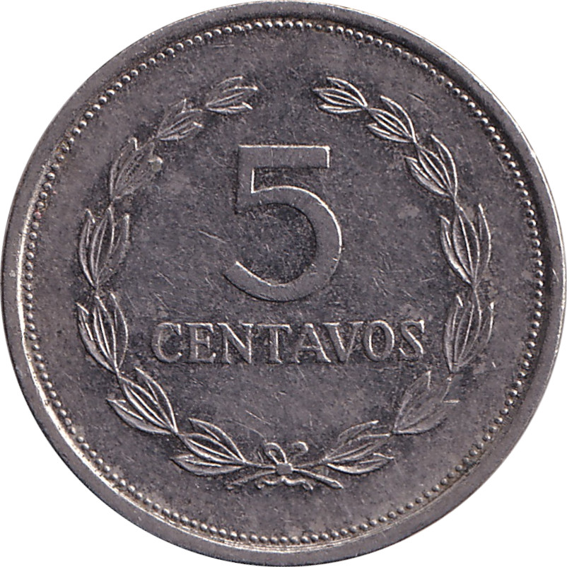 5 centavos - Francisco Morazan - Type 3