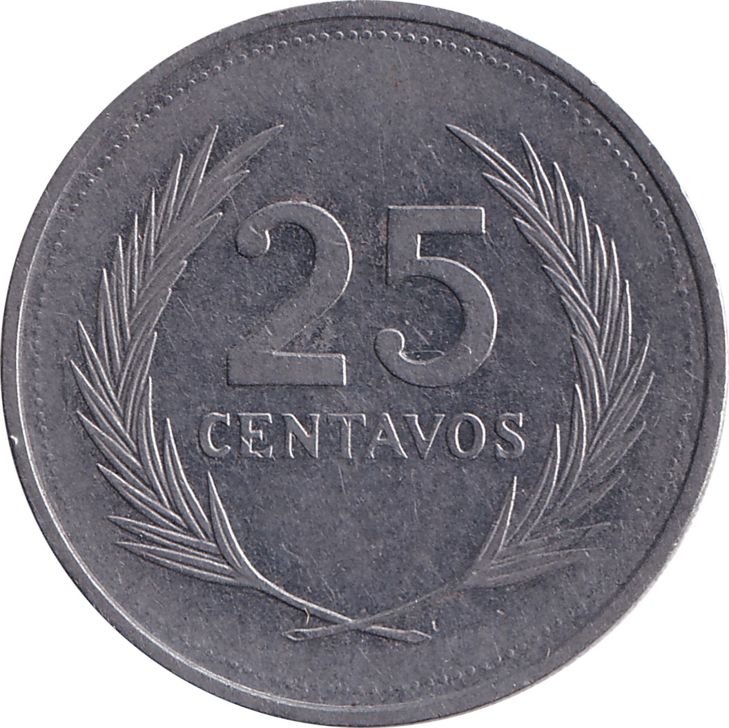 25 centavos - Jose Matias Delgado - Type 3