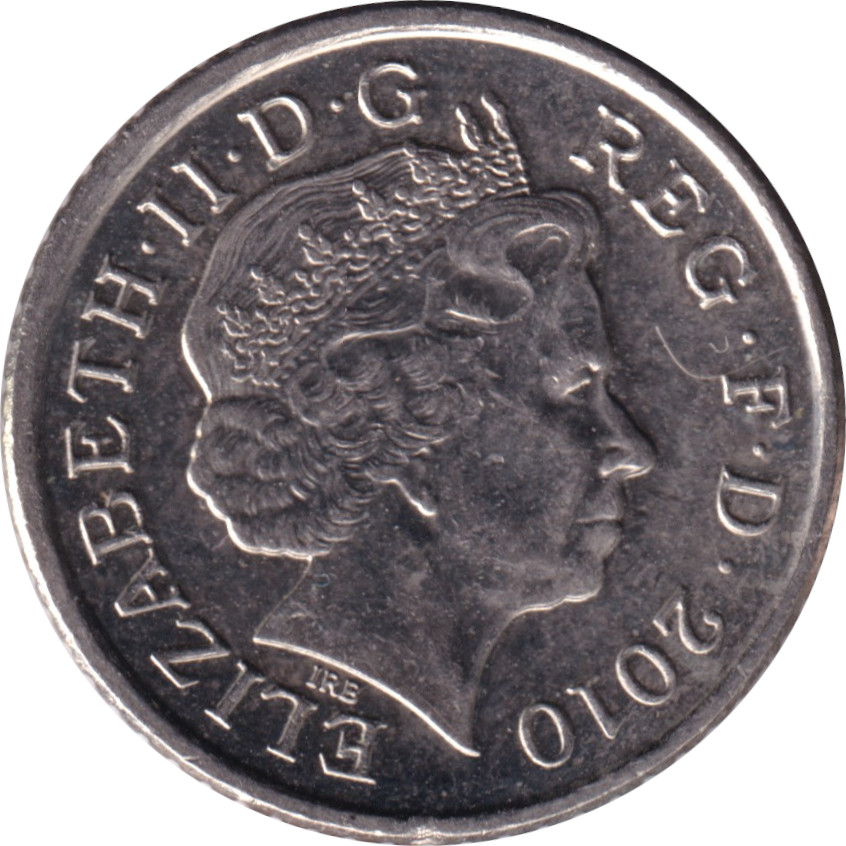 5 pence - Elizabeth II - Tête agée - Blason