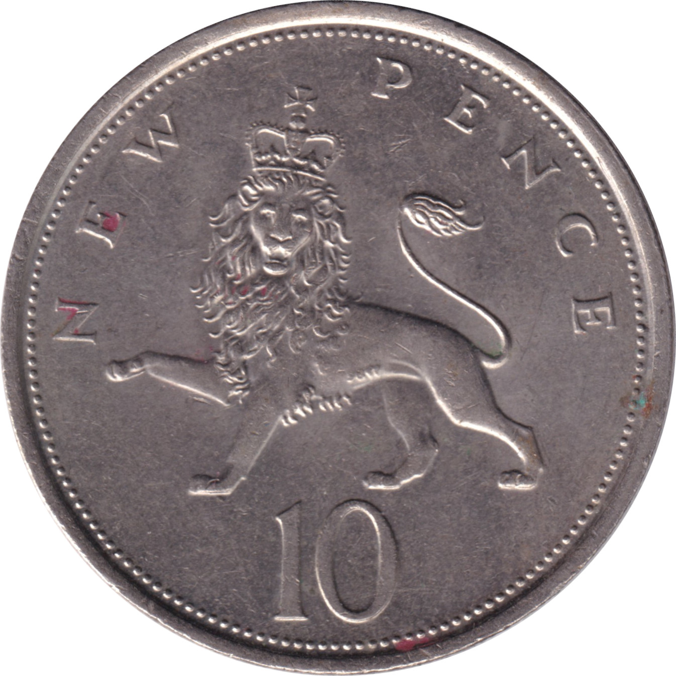 10 pence - Elizabeth II - Young bust