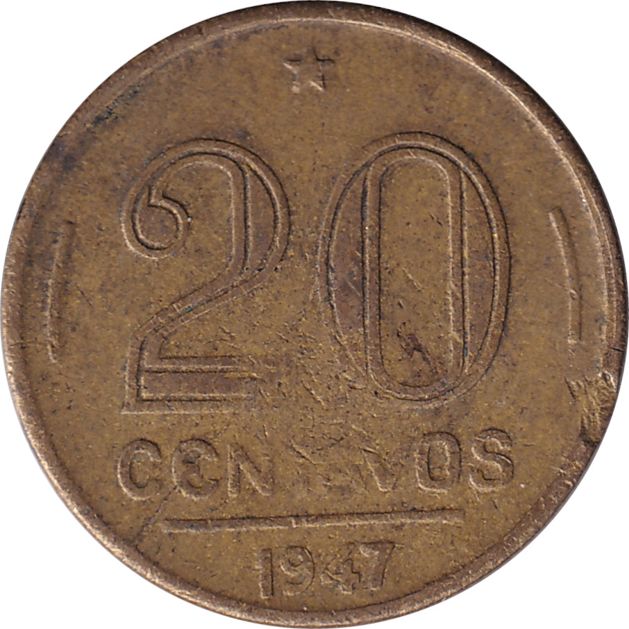 20 centavos - Getulio Vargas