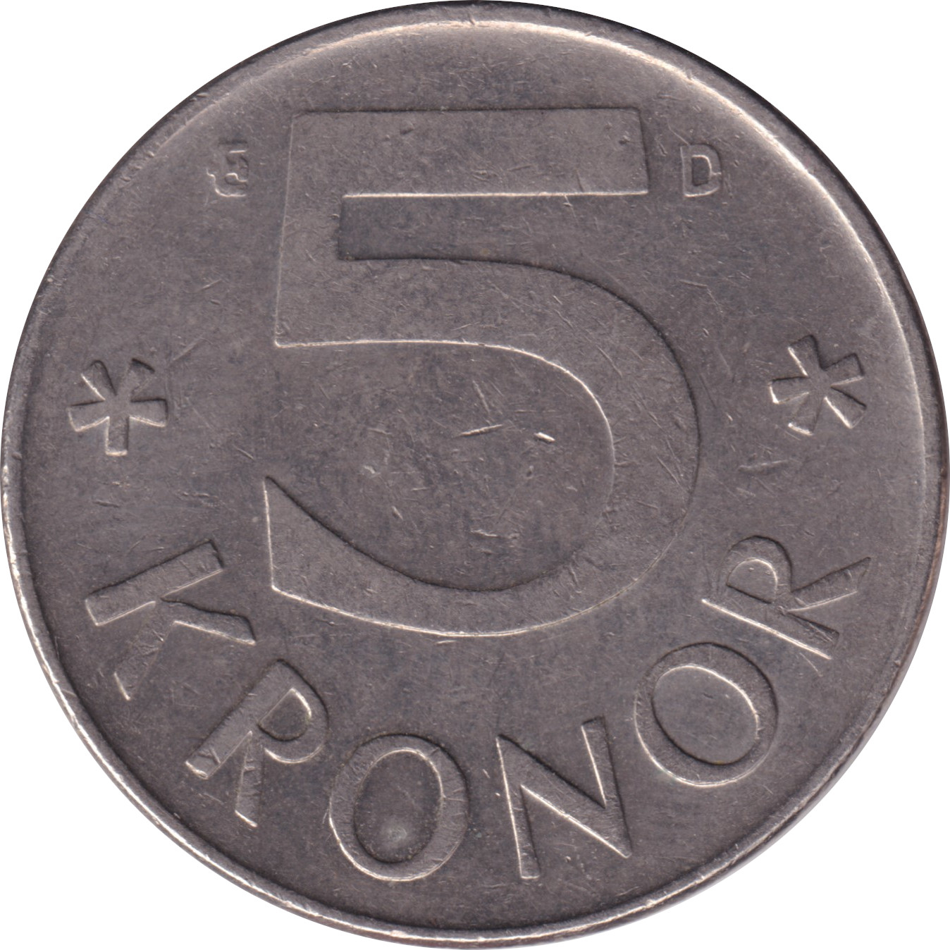 5 kronor - Charles XVI - Monogramme