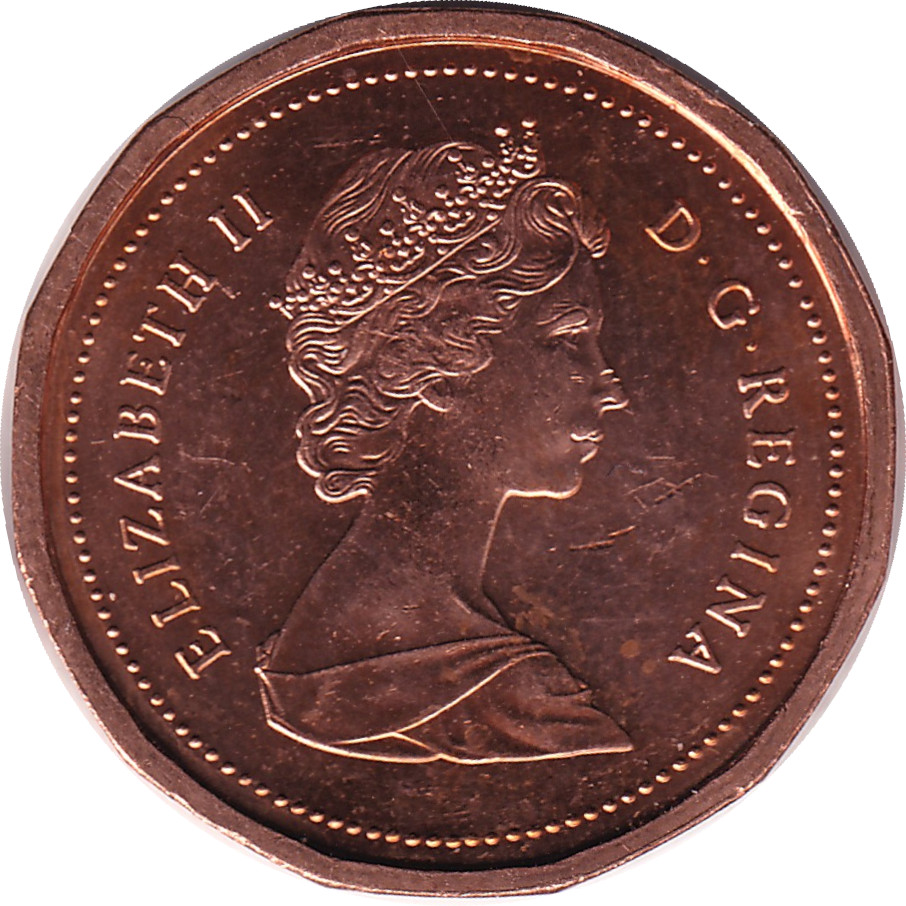 1 cent - Elizabeth II - Buste mature - Polygonale