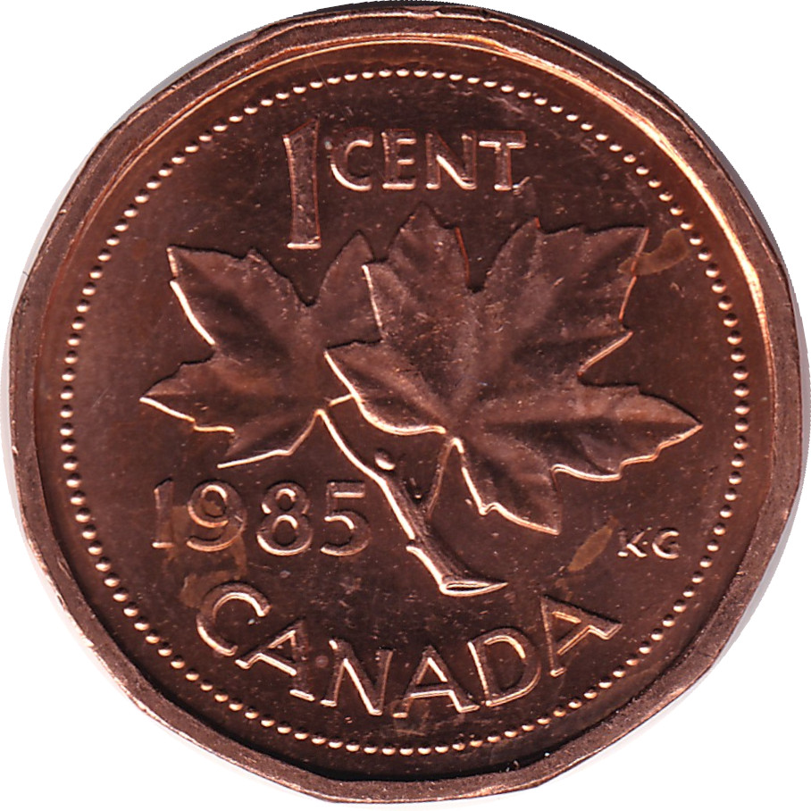 1 cent - Elizabeth II - Buste mature - Polygonale