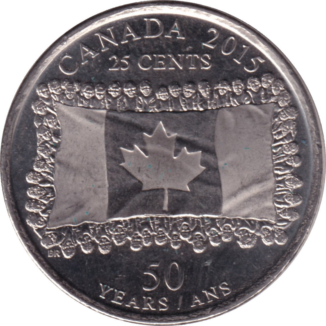 25 cents - Drapeau