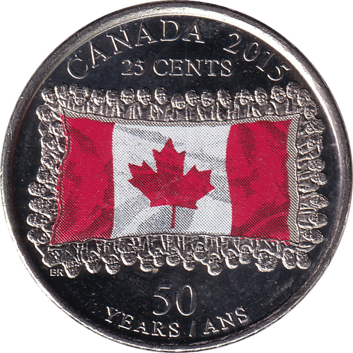 25 cents - Drapeau