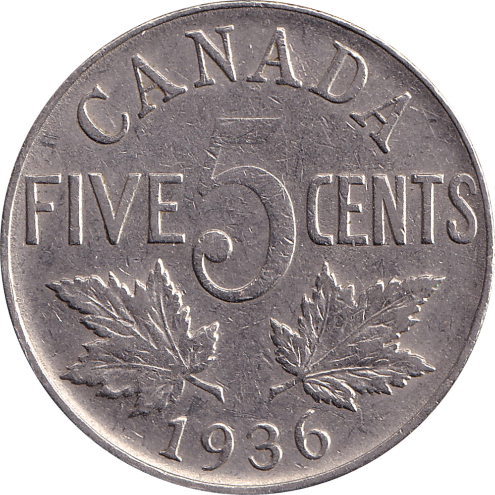 5 cents - Georges V - Grand module
