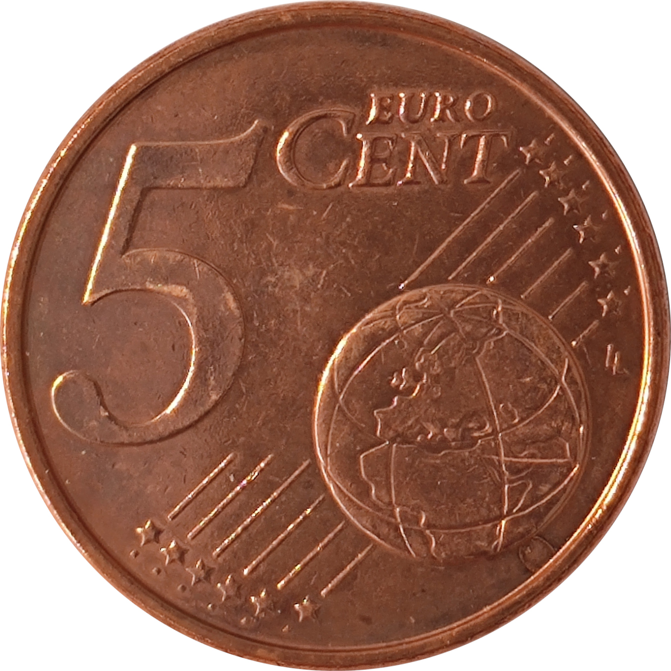 5 eurocents - Carte de l'Estonie