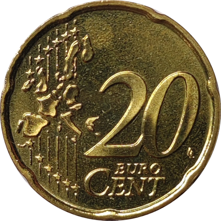 20 eurocents - Statue