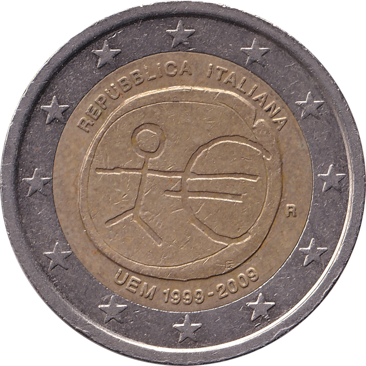 2 euro - Union Économique Monétaire - Italie