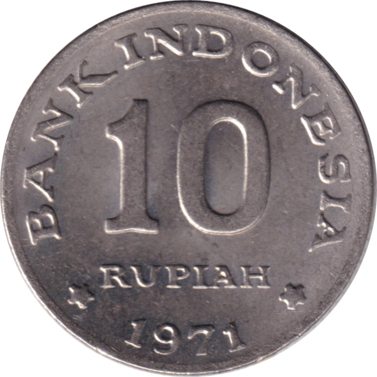 10 rupiah - FAO - Coppernickel
