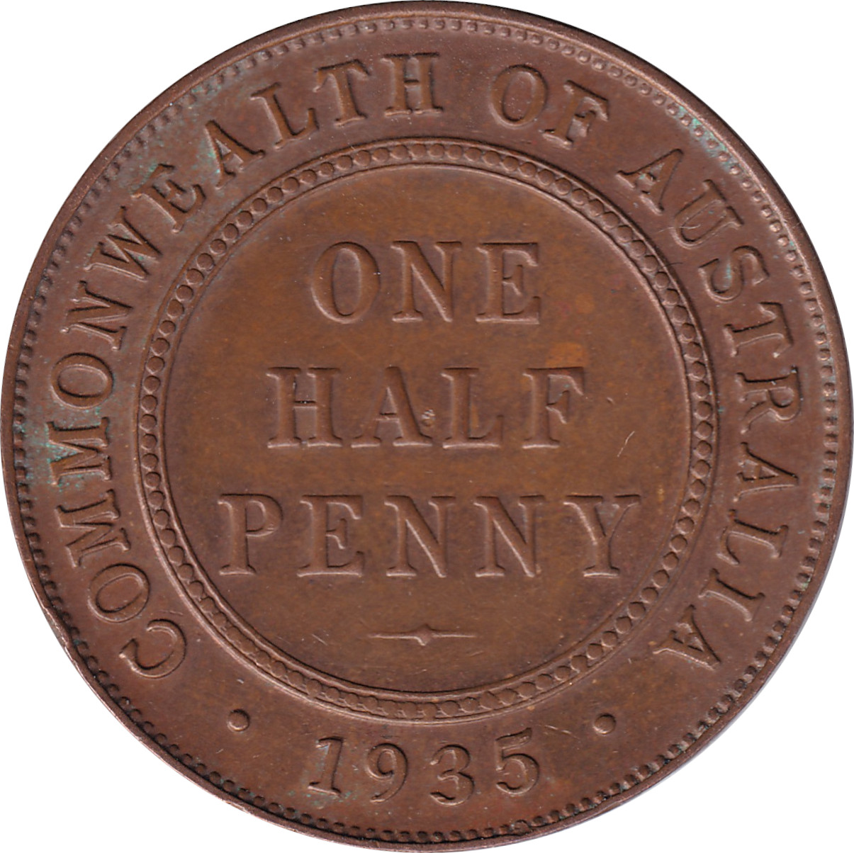 1/2 penny - George V