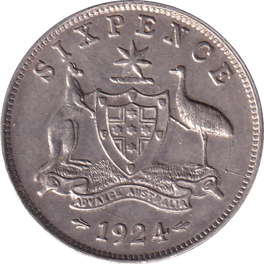 6 pence - Georges V