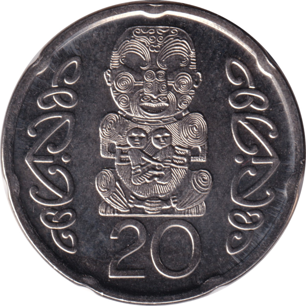 20 cents - Elizabeth II - Tête agée - Type 2